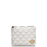 MERMAID Small Pouch Gold/White